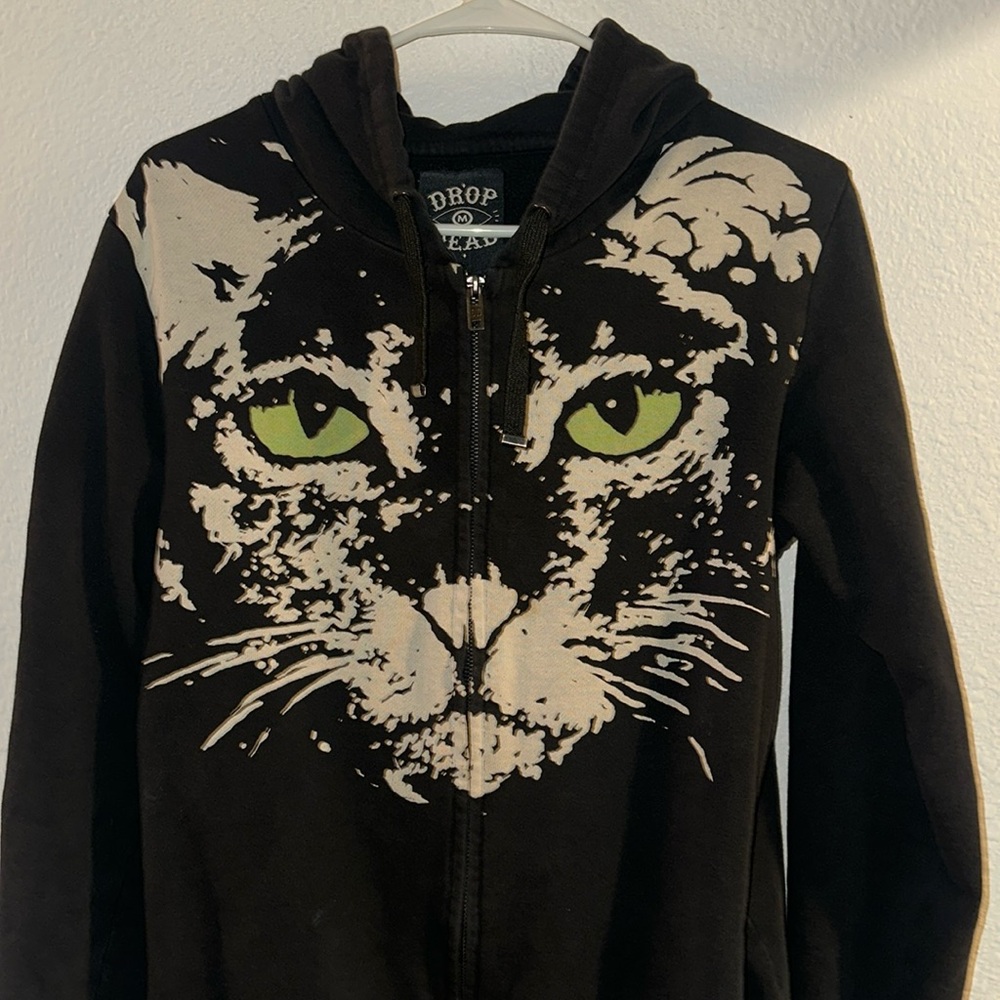 DropDead cat brains zip up